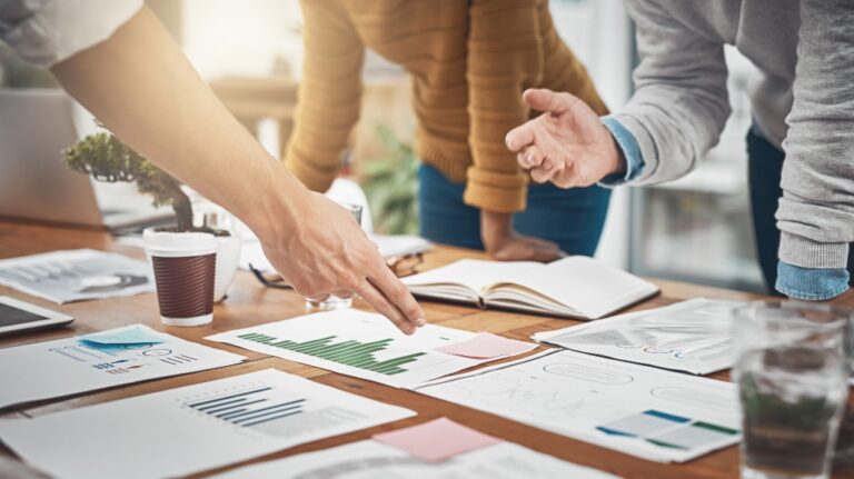 group meeting about branding