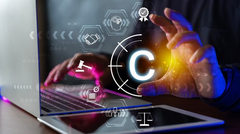 Digital symbol of copyright