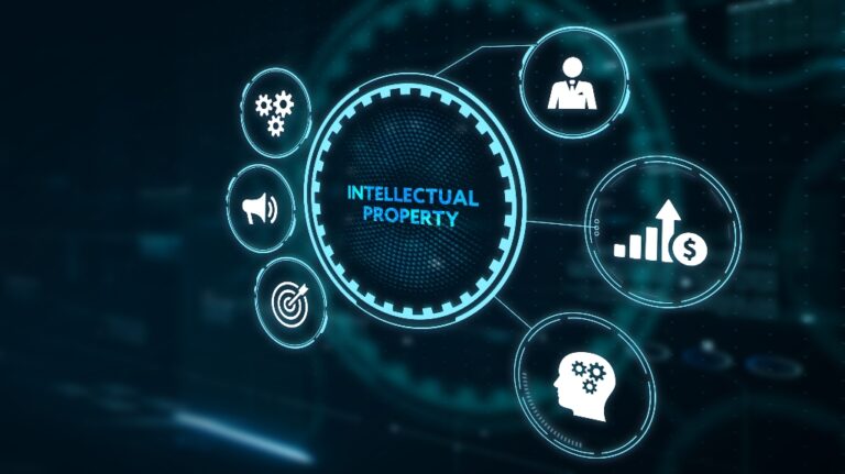 digital icon of Intellectual property concept
