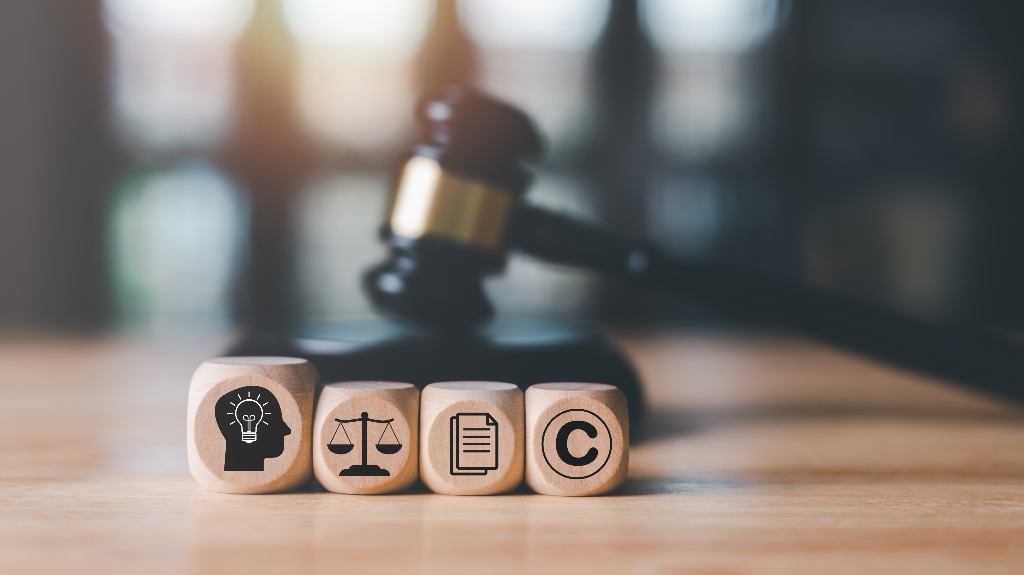 wooden blocks and judge's gavel