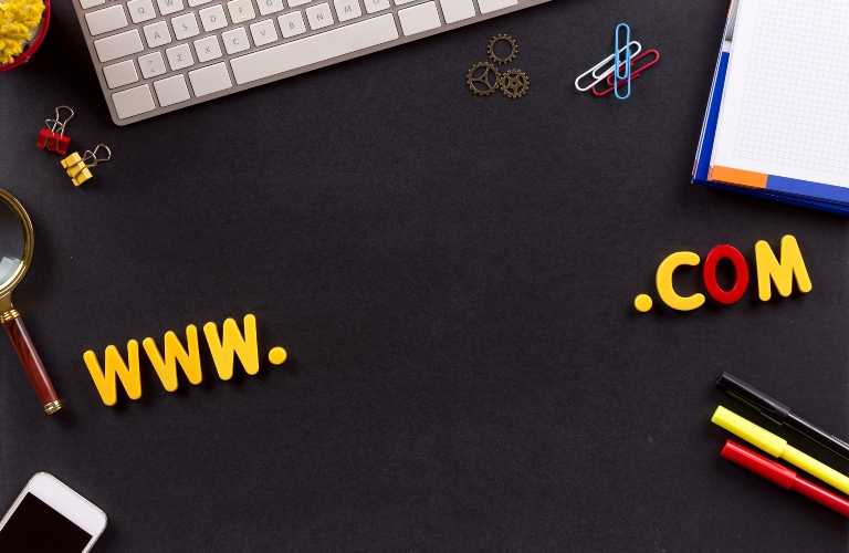 Technology Concept_ WWW and COM domain name